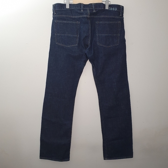 GAP 1969 Extra Low Straight Men Jeans Size 34×32 - Picture 2 of 8